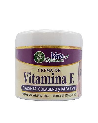 CREMA VIT E Y PLACENTA FPS 50 120 GRS VALE NATURAL