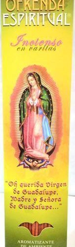 INCIENSO VIRGEN BENDICION HOGAR Y NEGOCIO 20 VARITAS OFRENDA ESPIRITUAL