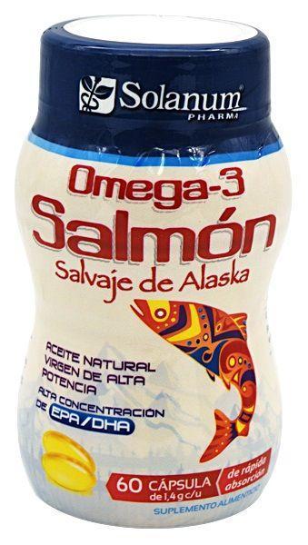 OMEGA 3 SALMON SALVAJE DE ALASKA 60 CAP SOLANUM PHARMA
