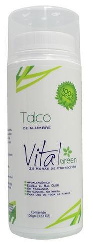 TALCO DE ALUMBRE 100 G VITAL GREEN