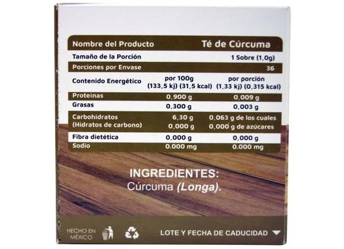 TE DE CURCUMA 36 SOBRES VIDANAT/INFUSIONES