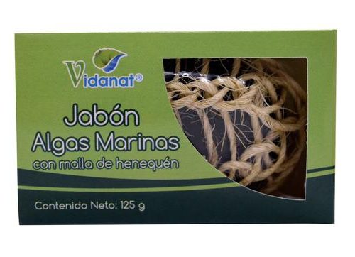 JABON DE ALGAS MARINAS CON MALLA DE HENEQUEN 125 G VIDANAT/CUIDADO PERS