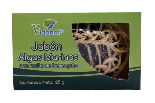 JABON DE ALGAS MARINAS CON MALLA DE HENEQUEN 125 G VIDANAT/CUIDADO PERS