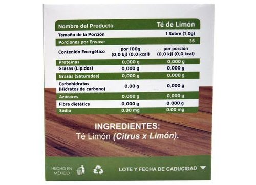 TE DE LIMON 36 SOBRES VIDANAT/INFUSIONES