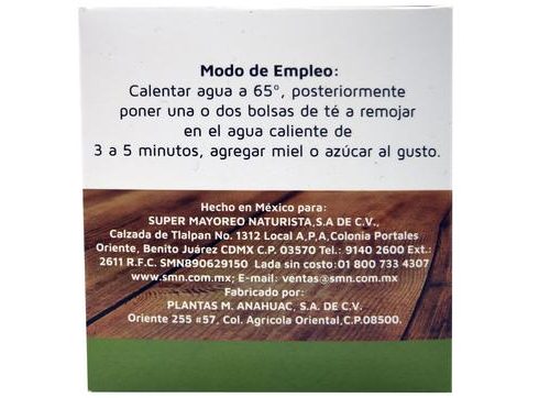 TE DE LIMON 36 SOBRES VIDANAT/INFUSIONES