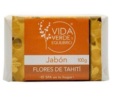 JABON ARTESANAL FLORES DE TAHITI 100 G VIDA VERDE Y E.