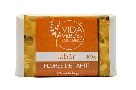 JABON ARTESANAL FLORES DE TAHITI 100 G VIDA VERDE Y E.