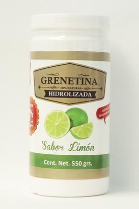 GRENETINA HIDROLIZADA SABOR LIMON  550 G PRETTY BEE
