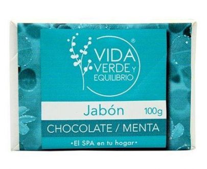 JABON ARTESANAL CHOCOLATE MENTA 100 G VIDA VERDE Y E.