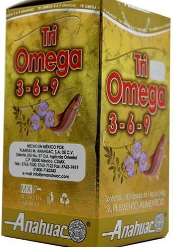 TRIOMEGA 3 6 Y 9 100 CAP ANAHUAC