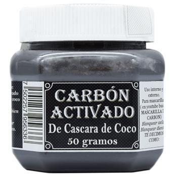 CARBON ACTIVADO DE COCO 50 G 3 GENERACIONES