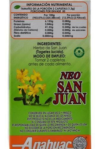 HIERBA DE SAN JUAN 100 CAPLETAS ANAHUAC